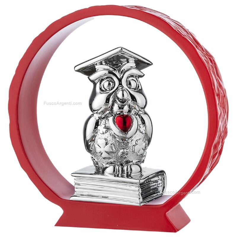 moda argenti graduation owl on red base
