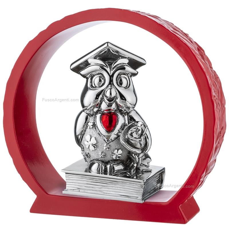 moda argenti graduation owl on red base