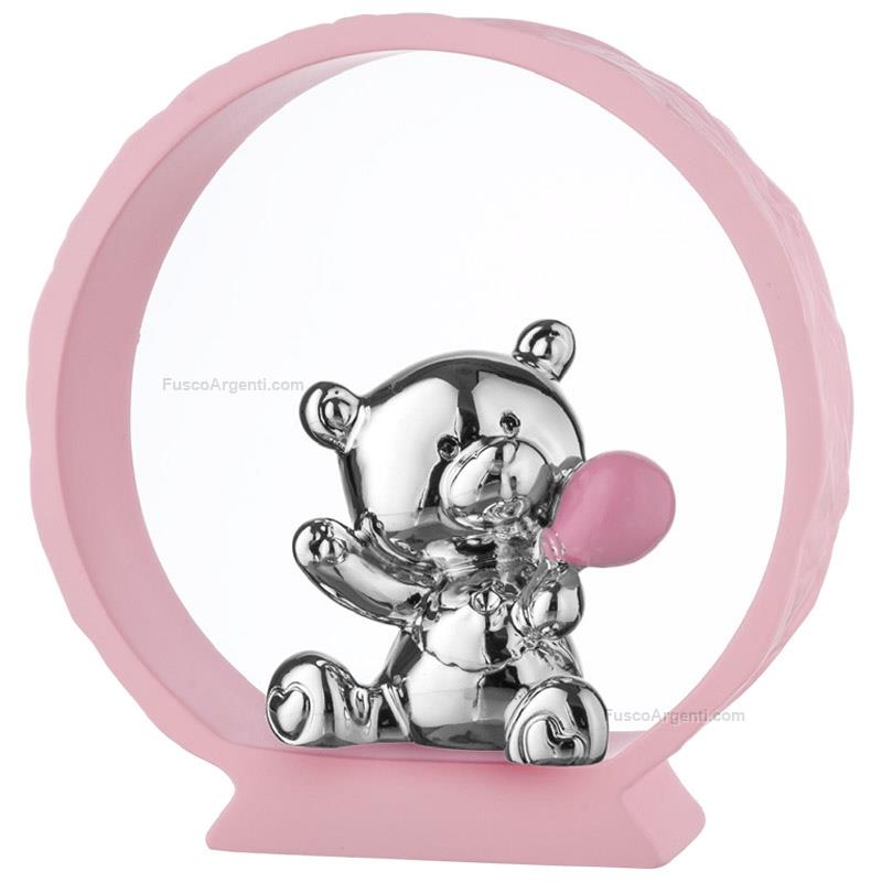 moda argenti teddy bear pink base