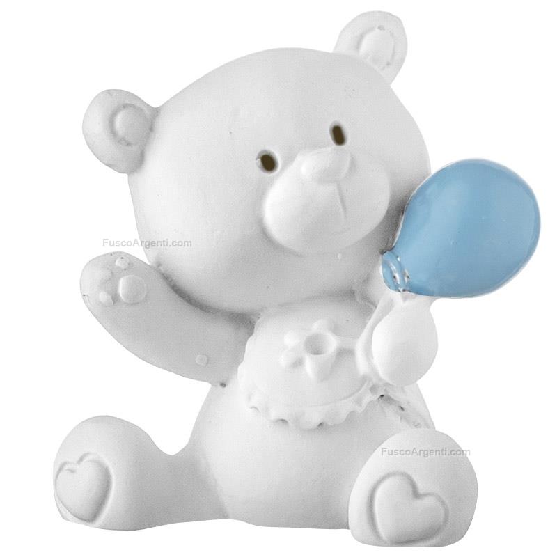 moda argenti white teddy bear with balloon