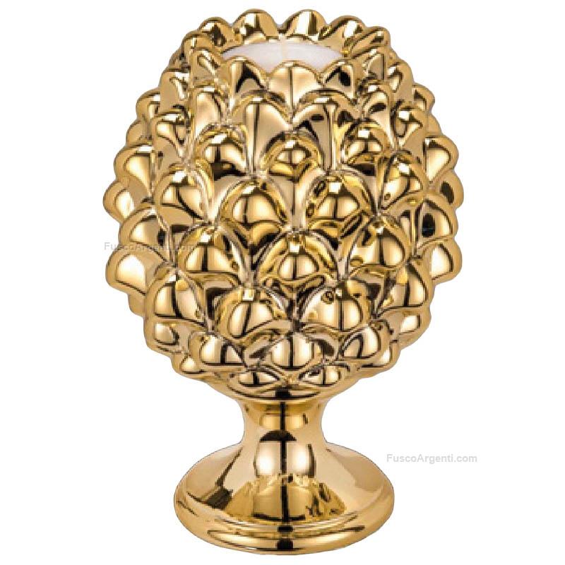 moda argenti pinecone candleholder