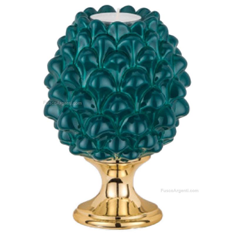 moda argenti pinecone candleholder