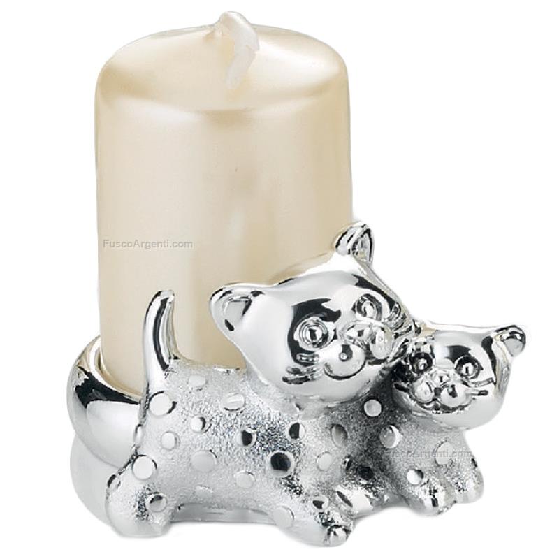 moda argenti candleholder cat with cub