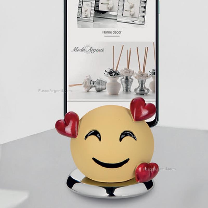 moda argenti porta cellulare smile con cuori