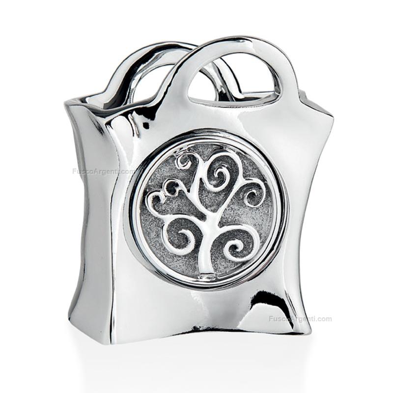 moda argenti dragees bag silver tree