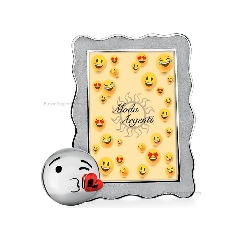 moda argenti photoframe emoji blowing kiss