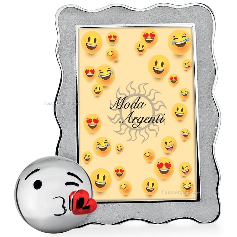 moda argenti photoframe emoji blowing kiss