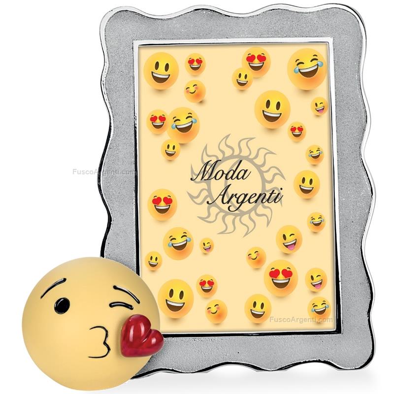 moda argenti photoframe emoji blowing kiss