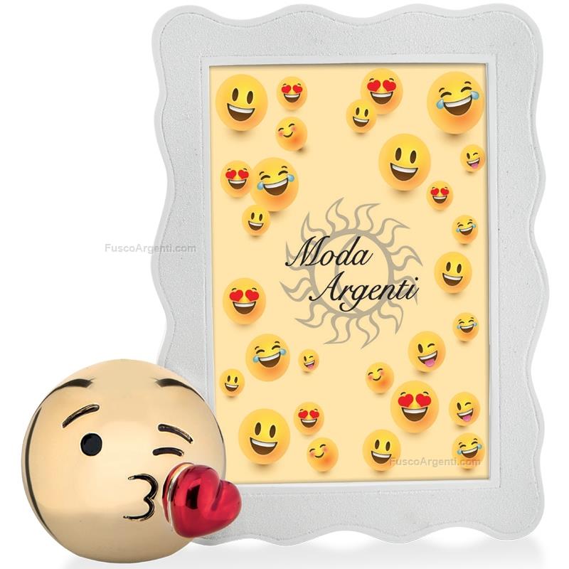 moda argenti photoframe emoji blowing kiss