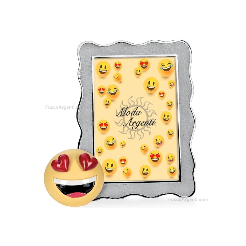moda argenti portafoto emoji occhi a cuore