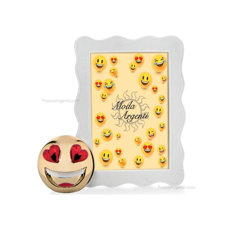 moda argenti portafoto emoji occhi a cuore