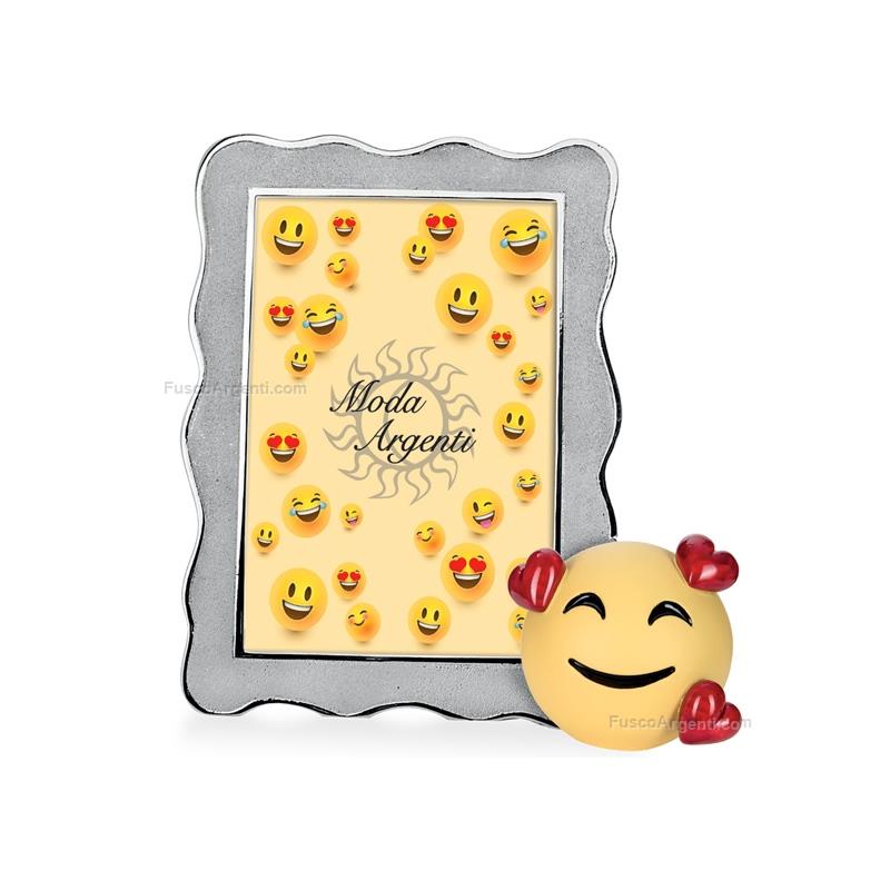 moda argenti photoframe emoji smile in love