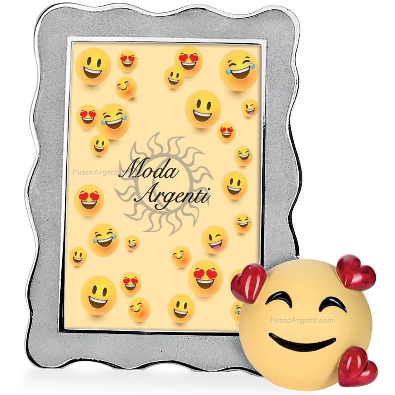 moda argenti photoframe emoji smile in love