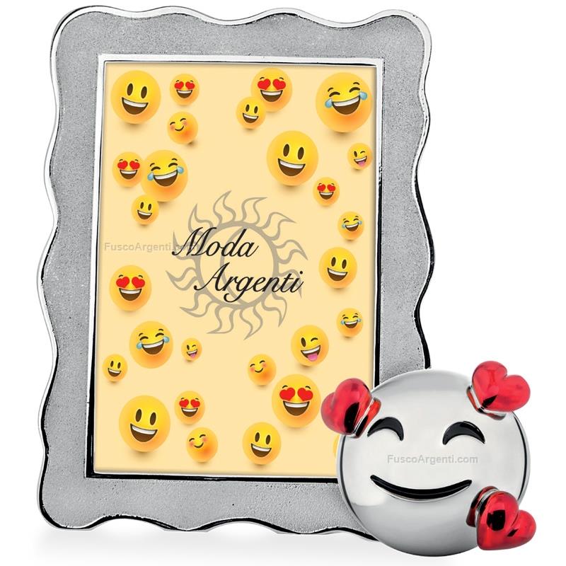 moda argenti photoframe emoji smile in love