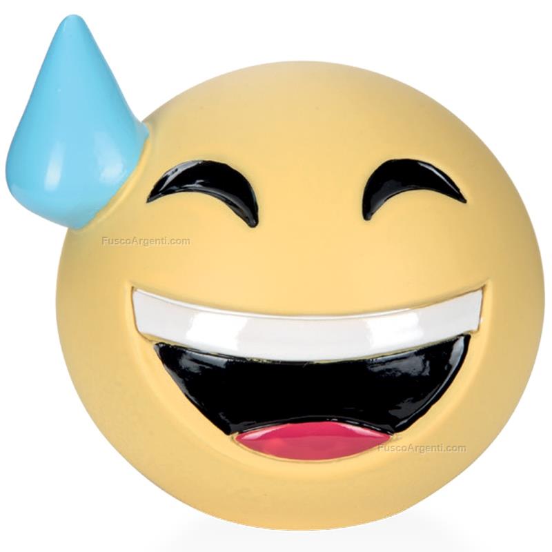 moda argenti emoji coin bank smile with sweat