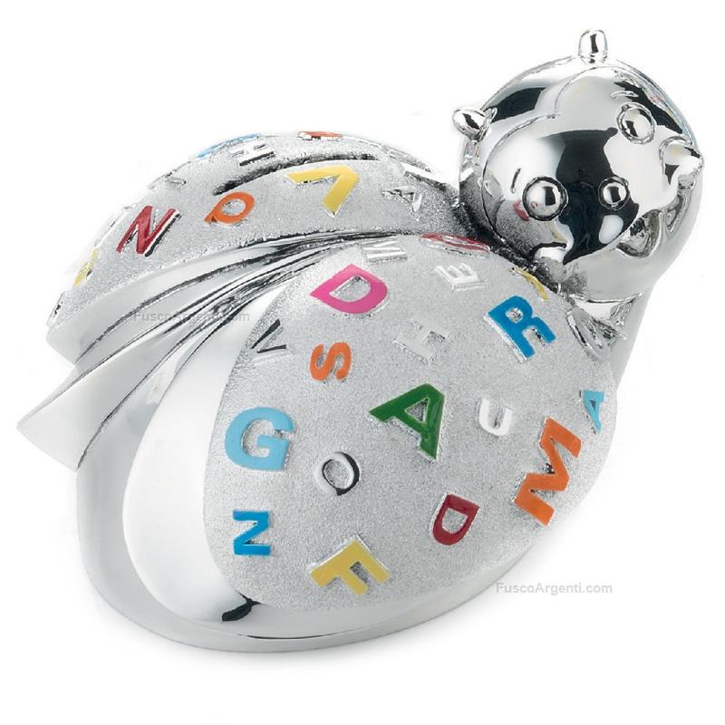 moda argenti silver ladybug piggy bank