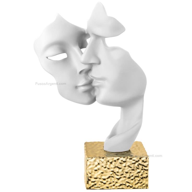 moda argenti masks sculpture golden base