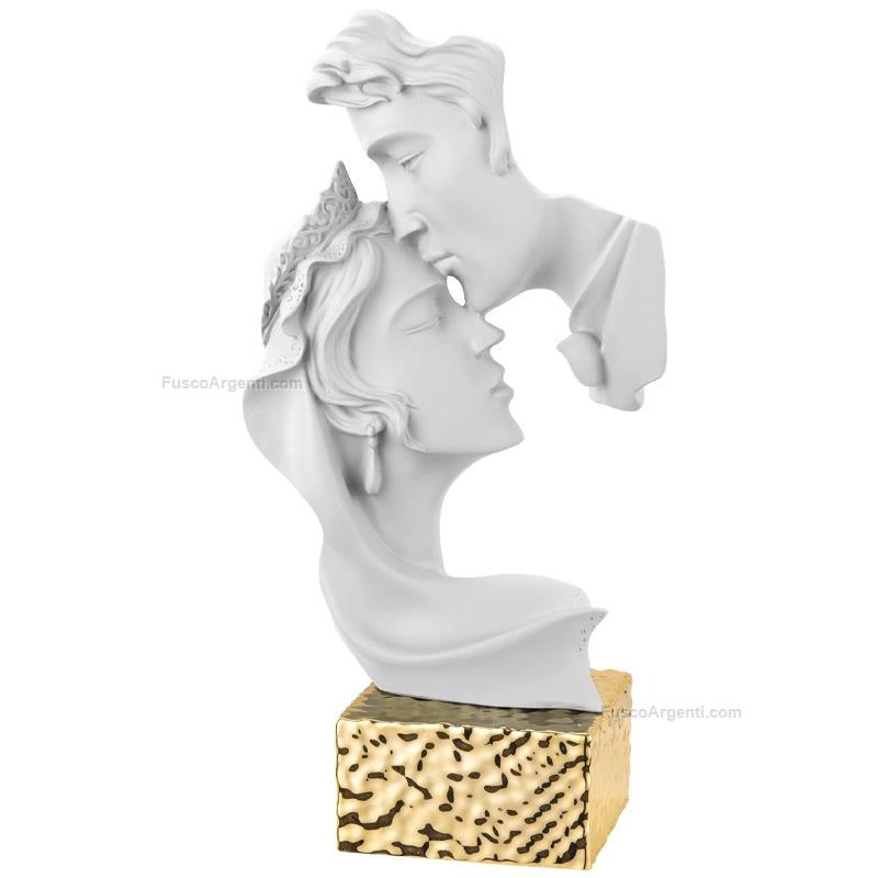 moda argenti sculpture spouses golden base