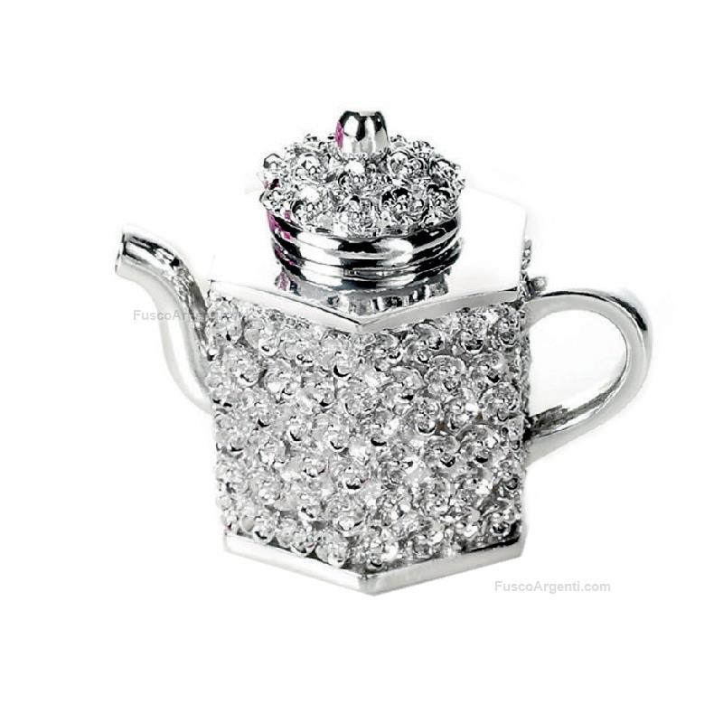 moda argenti hexagonal teapot