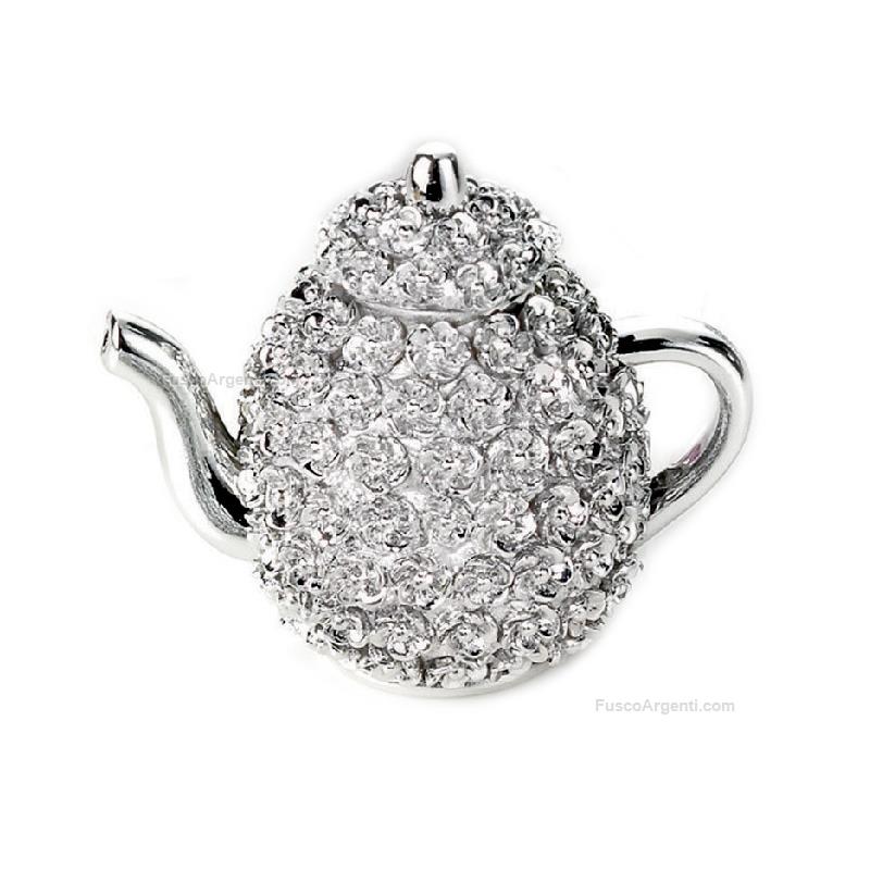 moda argenti round tall teapot
