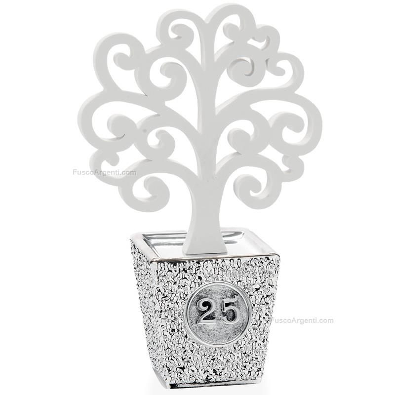 moda argenti small silver wedding vase with tree