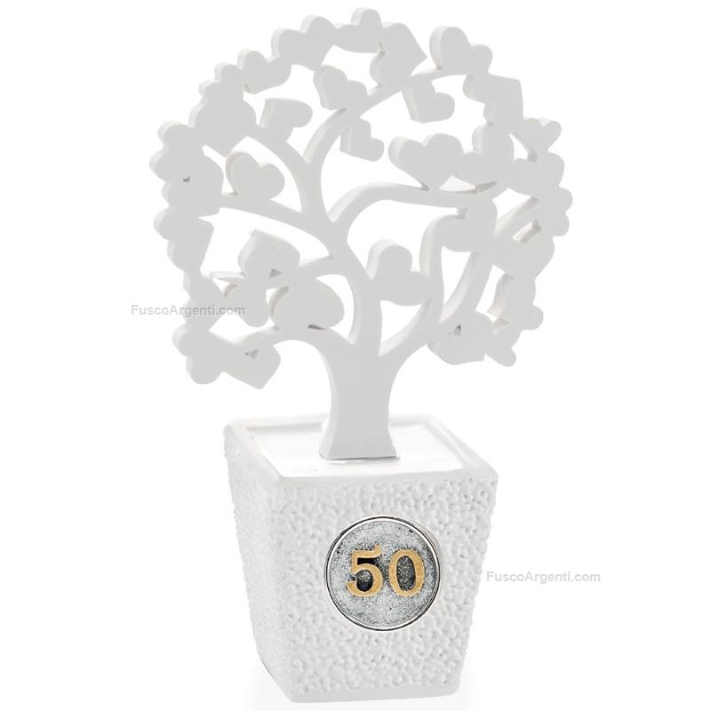 moda argenti small golden wedding vase with tree