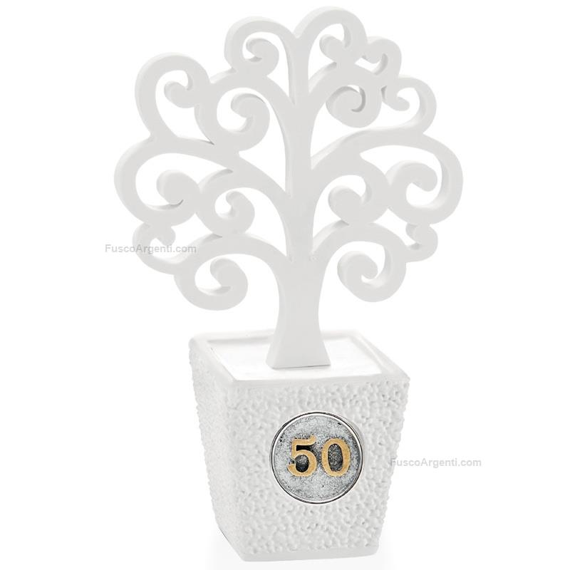 moda argenti small golden wedding vase with tree