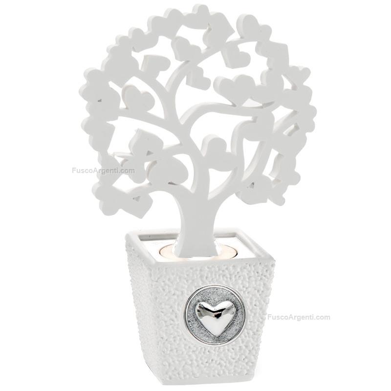 moda argenti small vase with white tree hearts