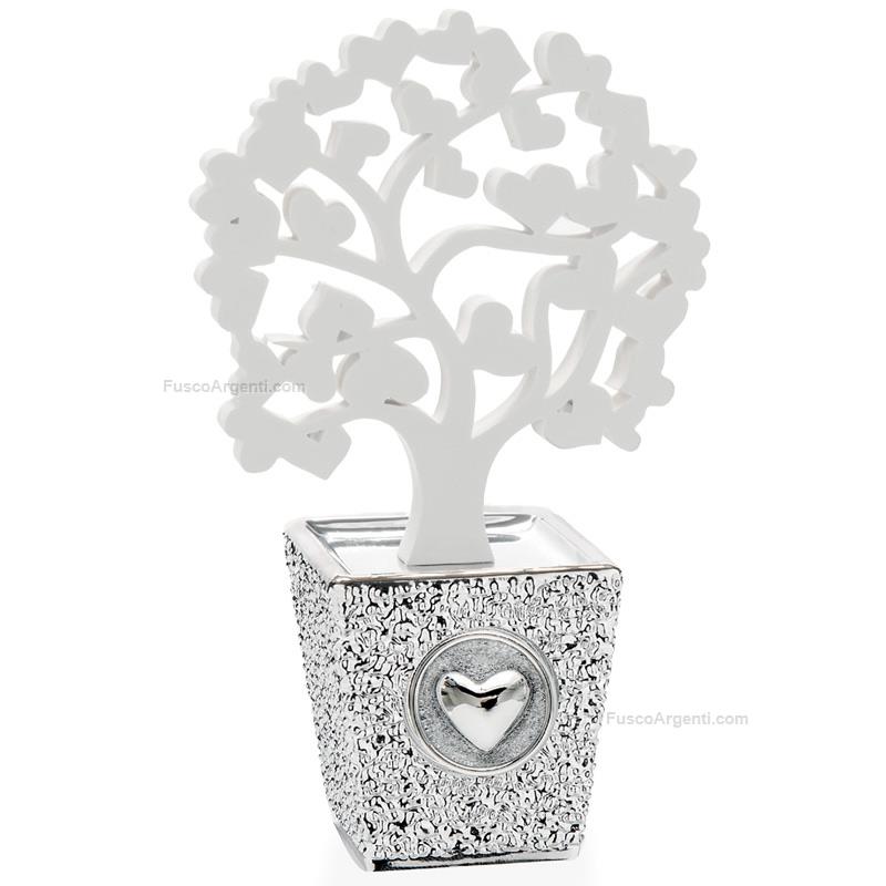 moda argenti small vase with white tree hearts