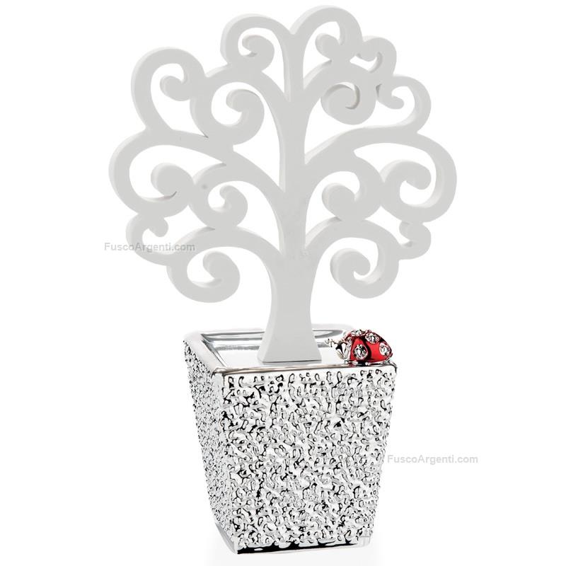 moda argenti small vase with white tree