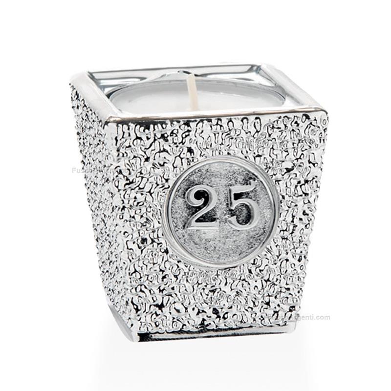 moda argenti small vase candle holder silver wedding