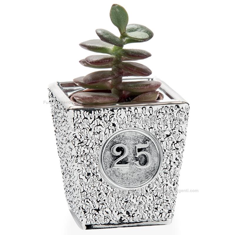 moda argenti vase plant holder silver wedding