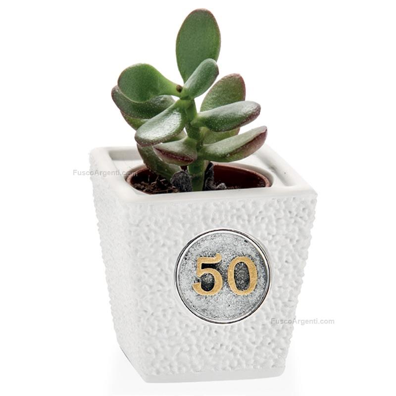 moda argenti vase plant holder golden wedding