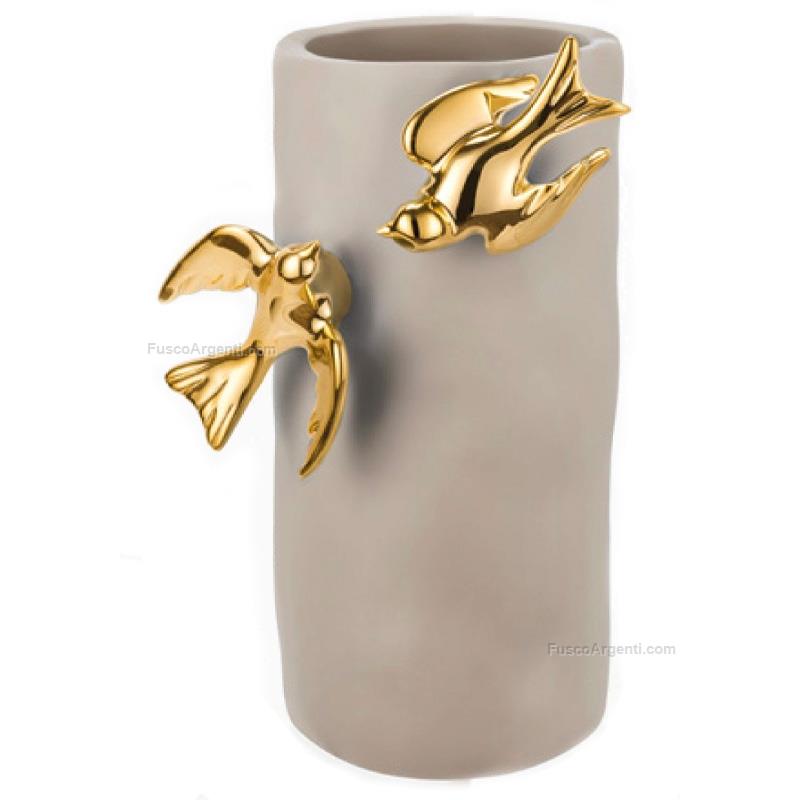 moda argenti vase with doves
