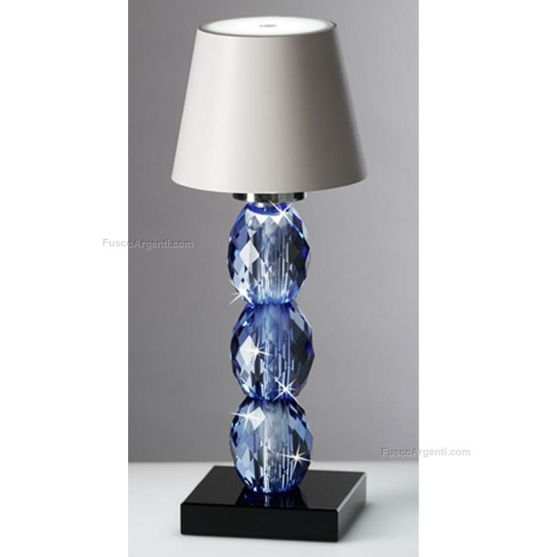 ranoldi blue crystal led lamp