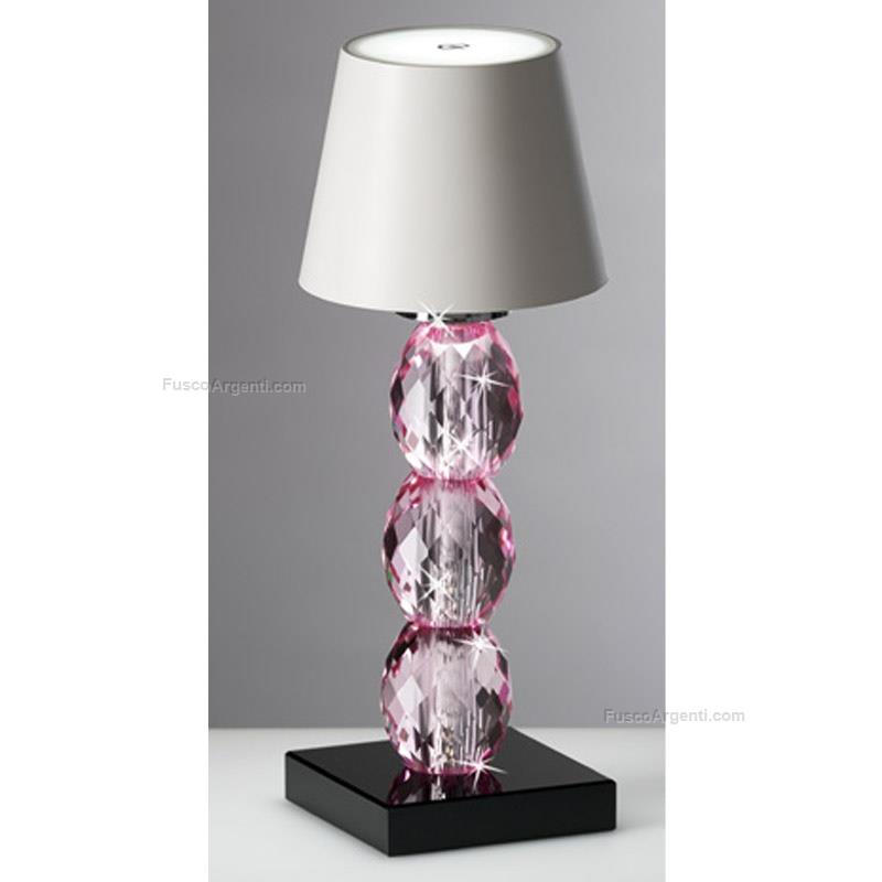 ranoldi pink crystal led lamp