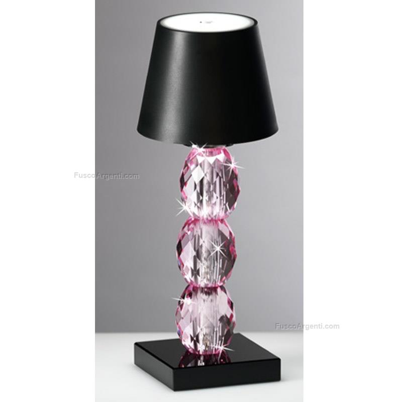 ranoldi pink crystal led lamp