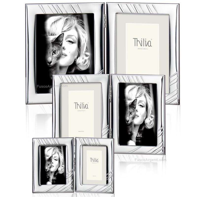 thilia argenti double photoframe stripes