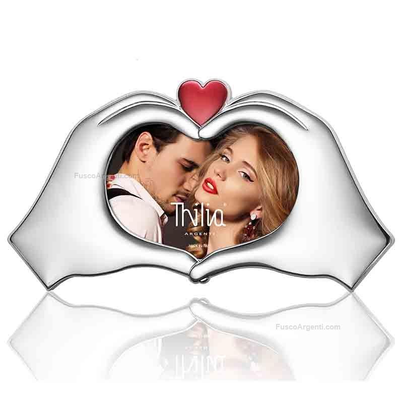 thilia argenti photoframe heart hands colored