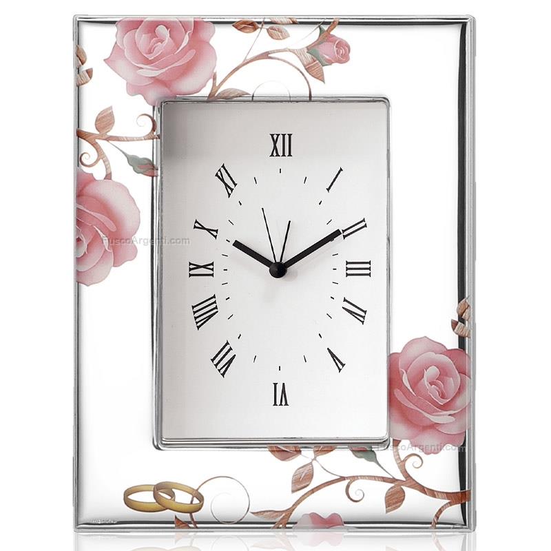 thilia argenti table alarm clock roses