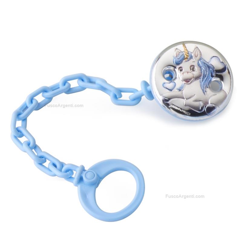 thilia argenti pinza ciuccio unicorno
