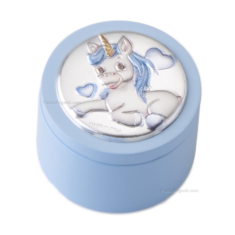 thilia argenti scatola porta dentino unicorno