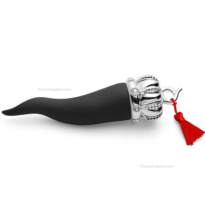 valenti & co. black lucky horn with crown