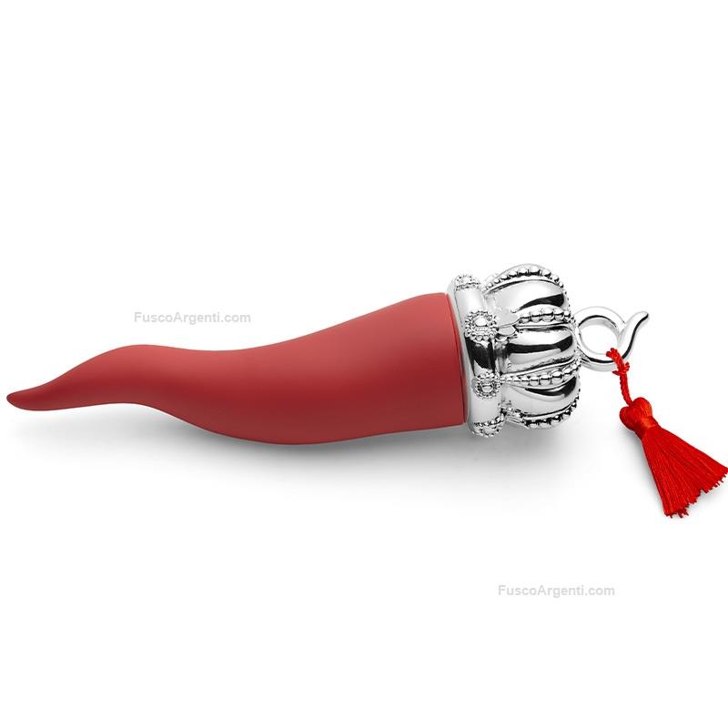 valenti & co. red lucky horn with crown