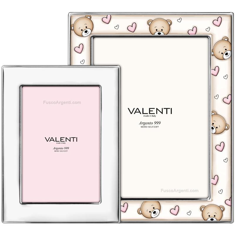 valenti & co. double photoframe teddy