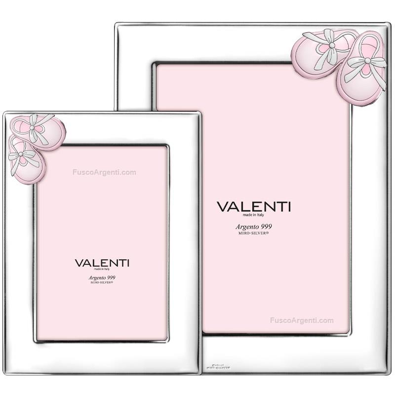 valenti & co. double photoframe baby shoes