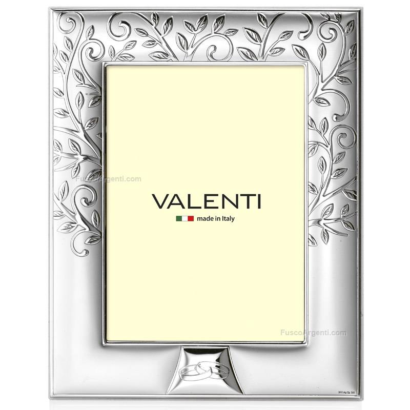 Cornice nozze albero della vita valenti & co. cm 13x18 - retro marrone  argento vl655/4l cornici anniversario matrimonio ricorrenze offerta Fusco  Argenti Gioielli