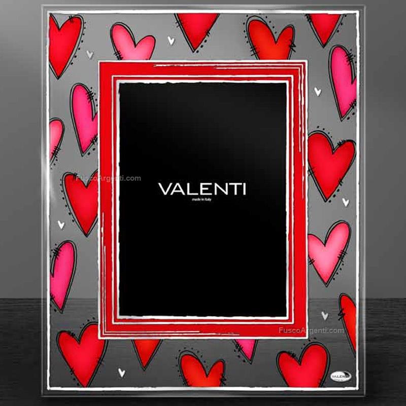 valenti & co. glass photoframe hearts