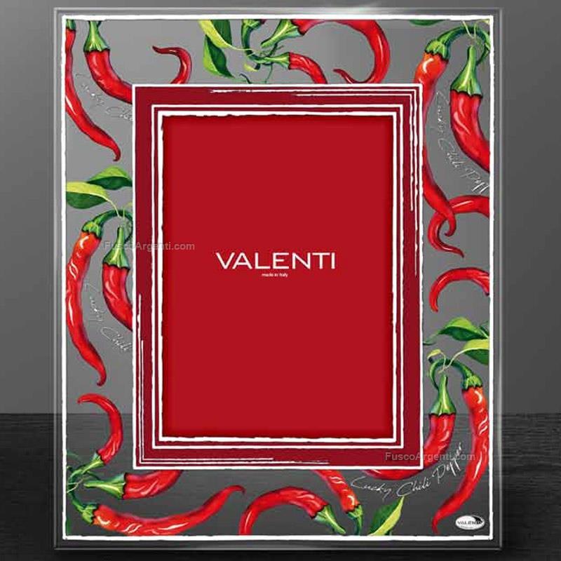 valenti & co. glass photoframe chili peppers