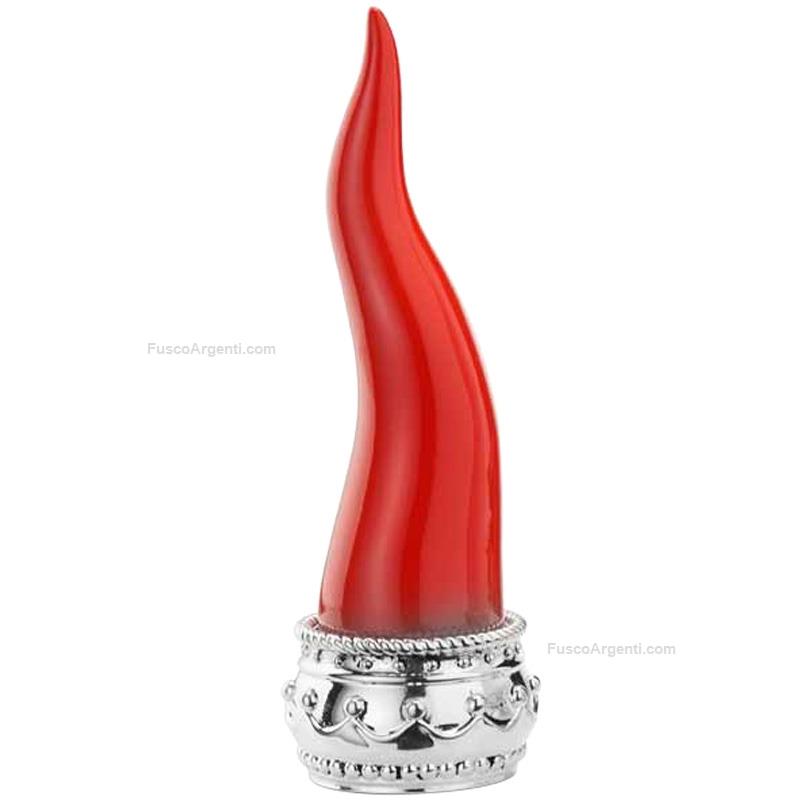 valenti & co. corno porta fortuna rosso
